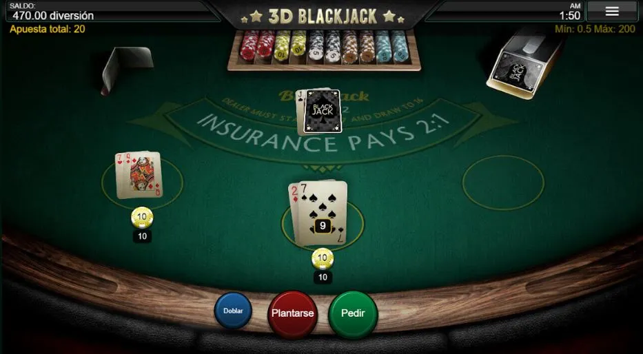 blackjack mx casinos tablero
